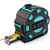 Medidor de Distancia Láser- Mileseey Cinta Métrica Láser Recargable USB-Medidor Láser 40M y Cinta Métrica 5M- Buscador…